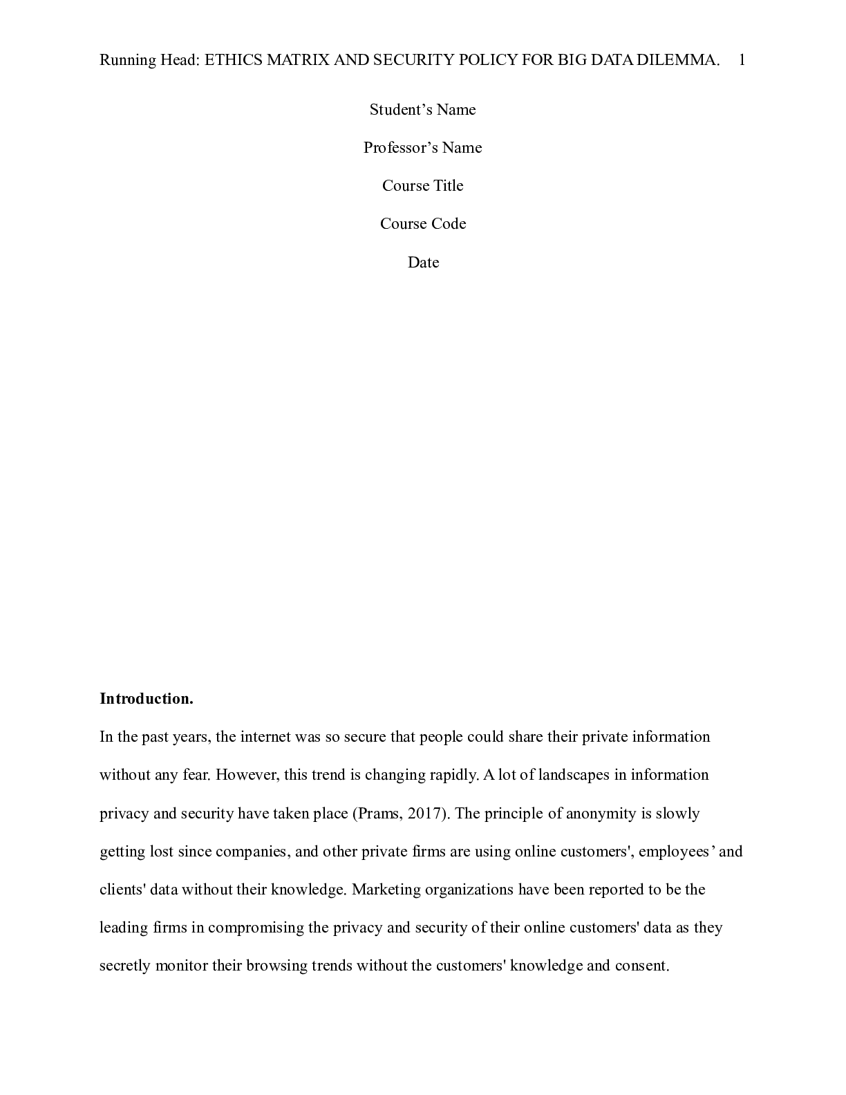 Preview image for IFSM 304 – Assignment Paper B